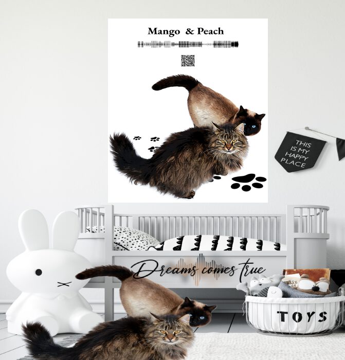 Mango And Peach-Cartton 2 Cats