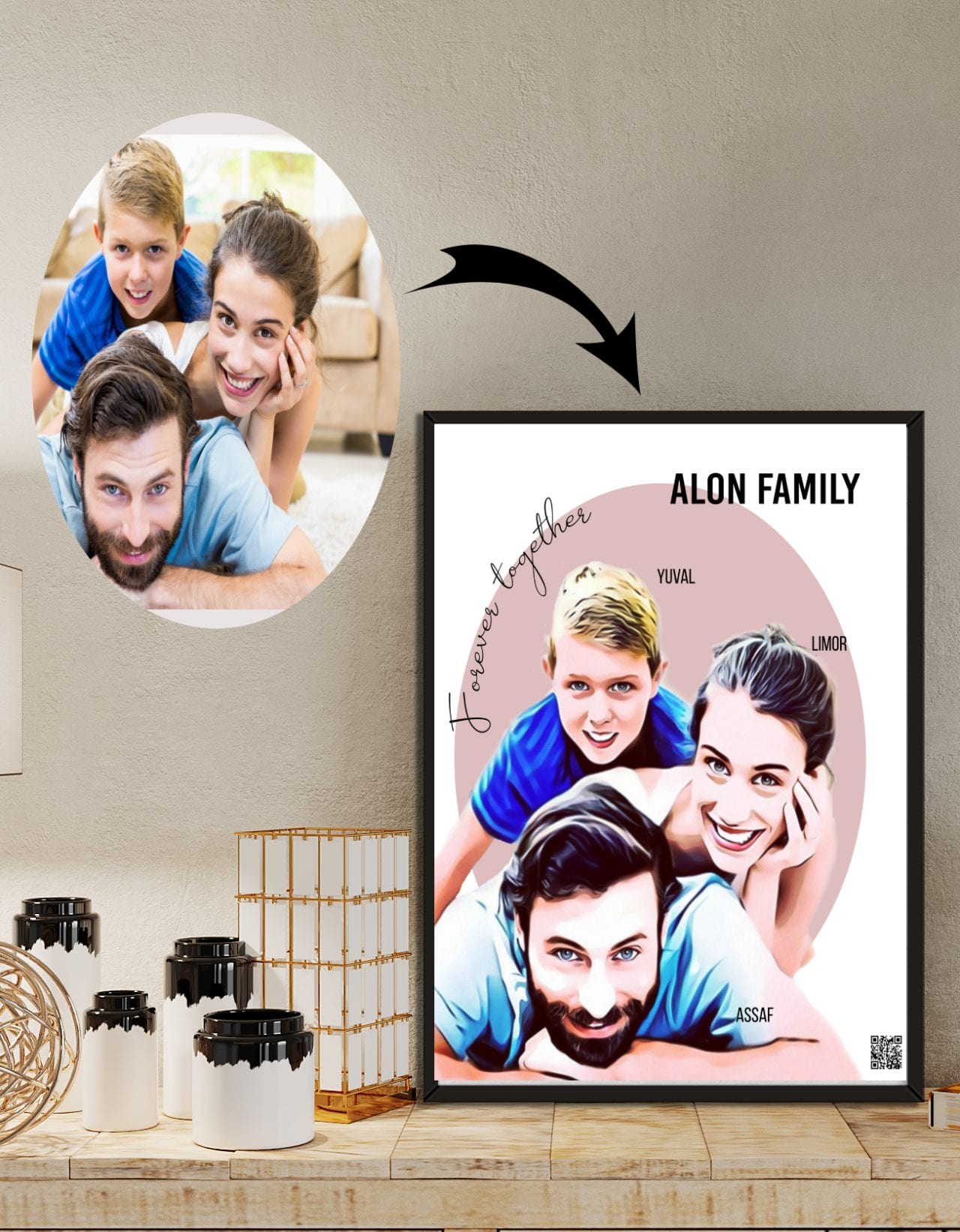 Family Forever – Color Drawing