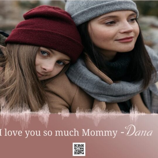 I Love You Mommy-   תמונה  עם גל קול הקלטה