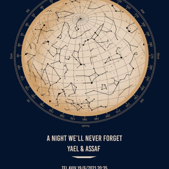 Blue Night - Star Map